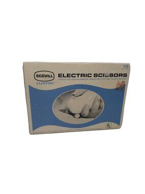 Vintage Scovill Clinton 716c Electric Scissors, 8ft Cord